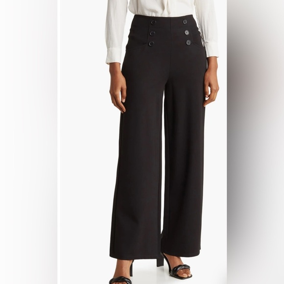Max Studio Pants - NWT Max Studio Sailor High Waist Wide Leg Pants